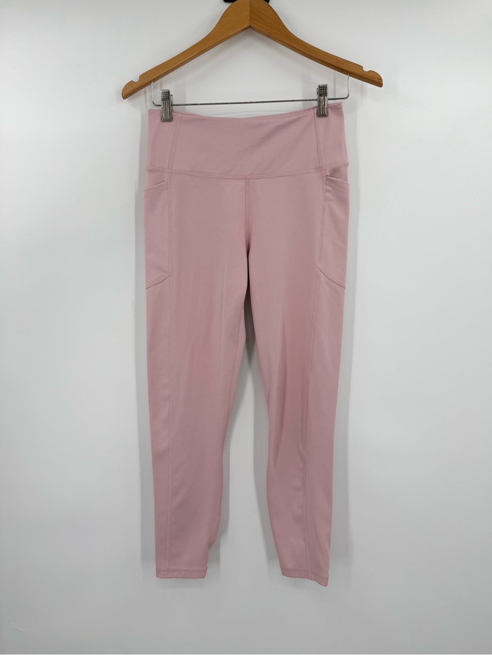 VSX Pink High Rise side Pockets short Leggings M workout Pilates performance